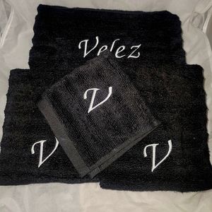 6pc Personalized Luxurious Embroidered Towel Set
